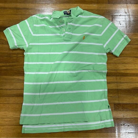 Polo Ralph Lauren Light agree. striped Polo With Orange horse - Picture 2 of 8